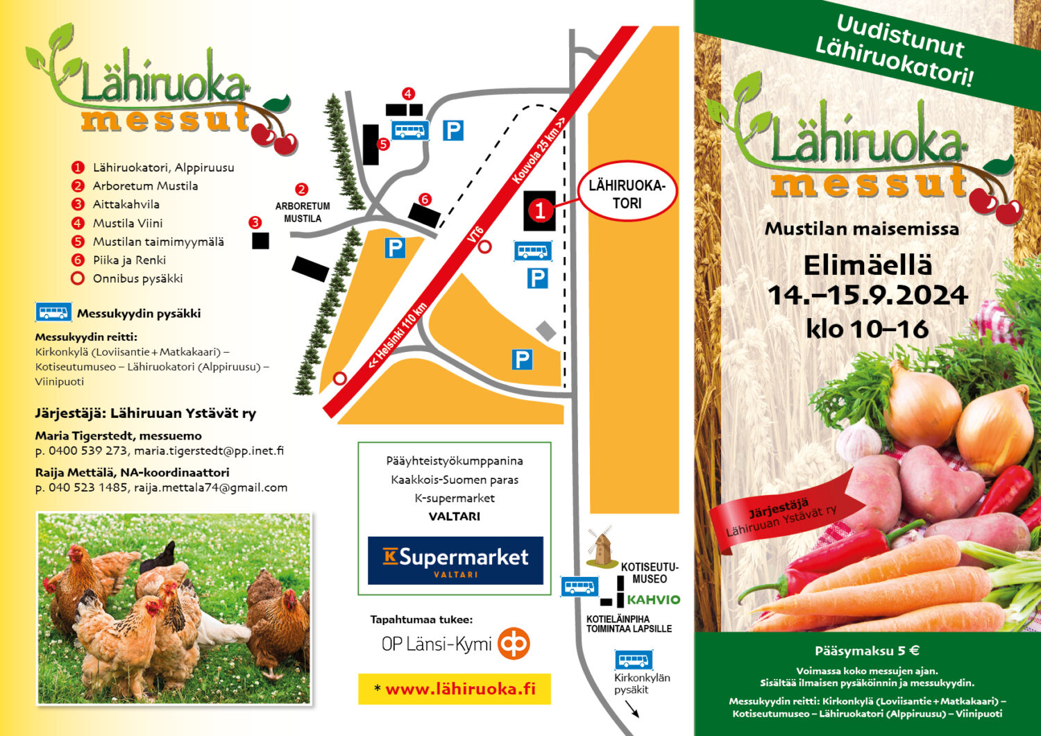 Elimäen Lähiruokamessujen ruokatori rakennetaan nyt Alppiruusun kiinteistön suuriin sisätiloihin 1